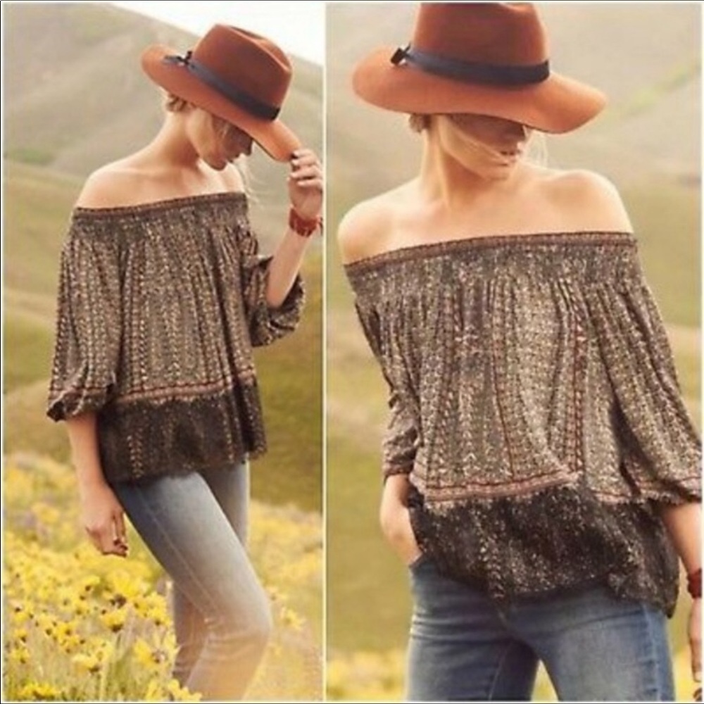 Anthropologie Vanessa Virginia peasant top